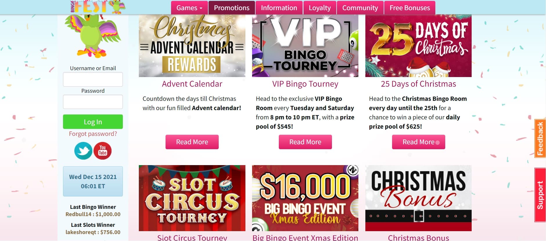 bingo-fest casino bonuses