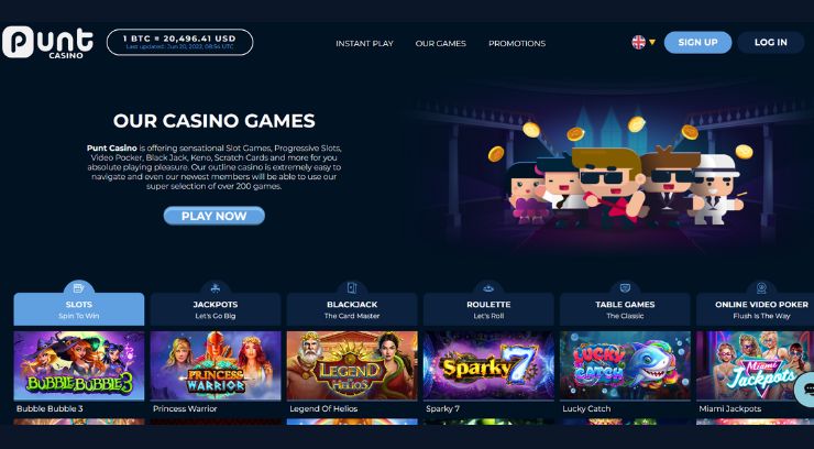 Online Punt Casino Review 2023 No Deposit Bonus Codes, Free Chips and Spins 6