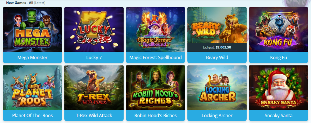 Spinfinity Casino games